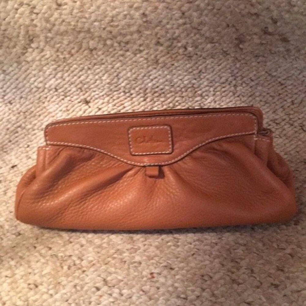 Cole Haan Tan Leather Clutch Like New